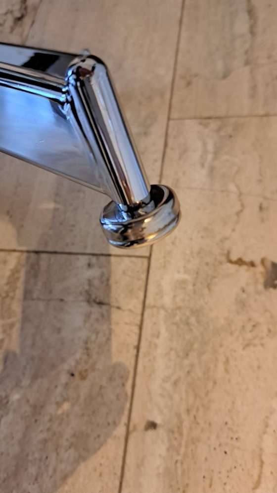 Image 1 of Appendiabiti di design, metallo cromato, anni '60, Francia