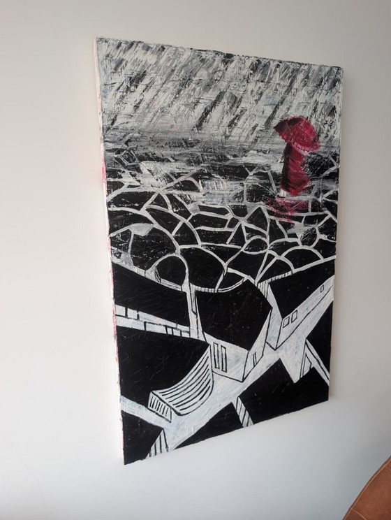 Woman in red – Paintings & Drawings, Canvas (photo 5 of 5)