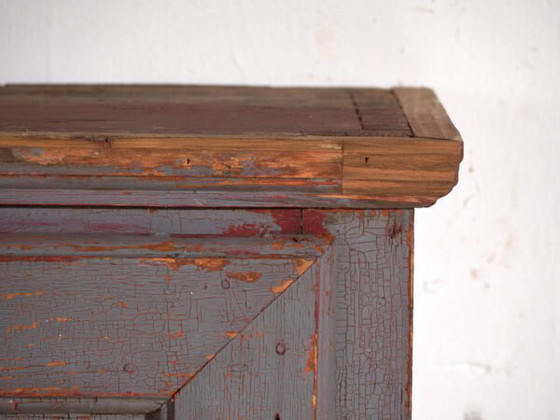 Antieke beschilderde kast van grenenhout – Centraal-Europa, circa 1900 – Opbergkast, Iron, Rustic (photo 36 of 40)