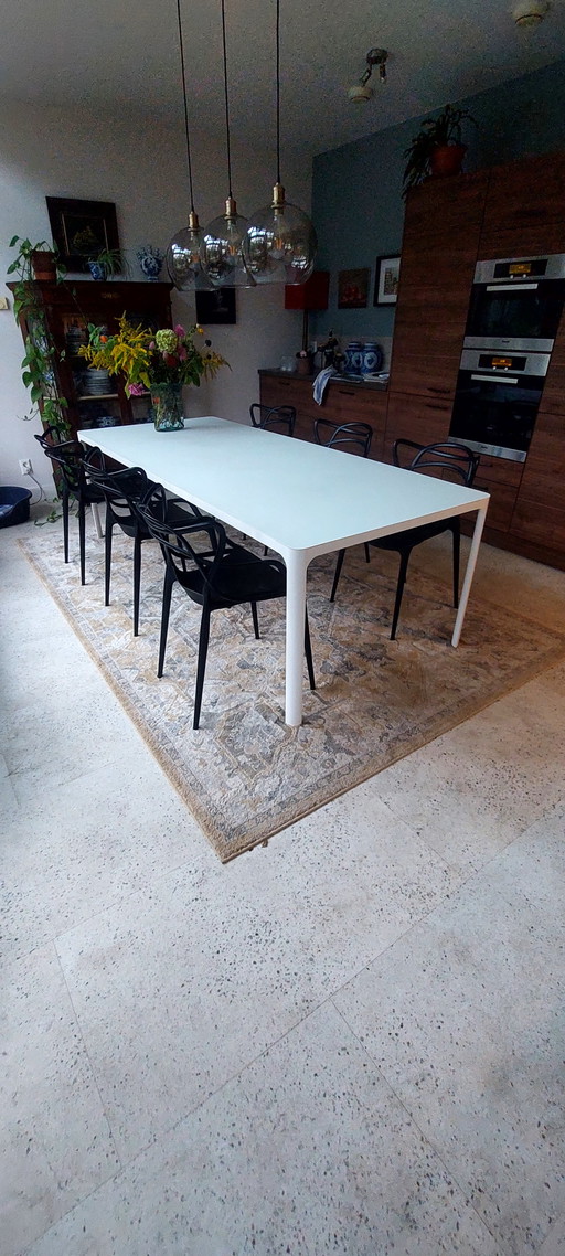 Table de salle à manger Remadesio « Plate » – eettafels, Glass, Aluminium