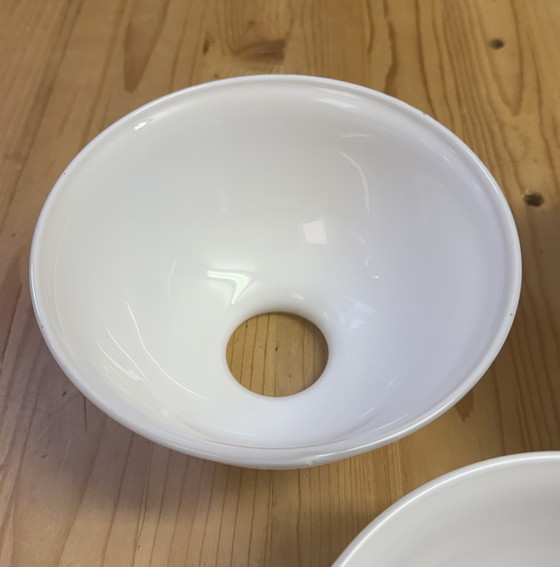 Image 1 of Rare Art Nouveau pendant lamp | 3 perfect original opal glass shades | 1905–1925