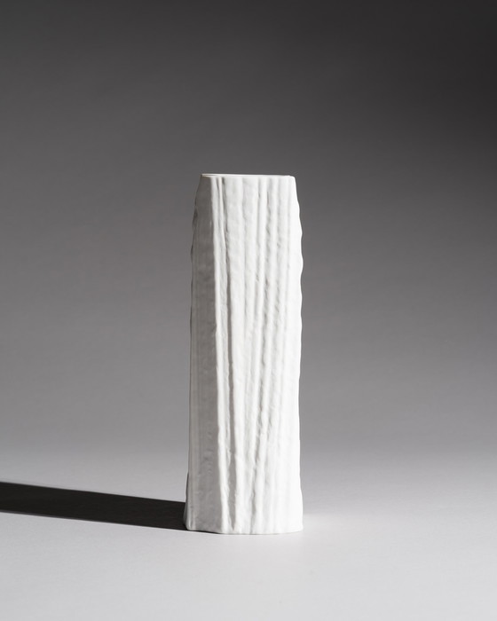 Image 1 of Duo de vases sculpturaux Rosenthal Studio-Linie, relief en porcelaine biscuit Martin Freyer