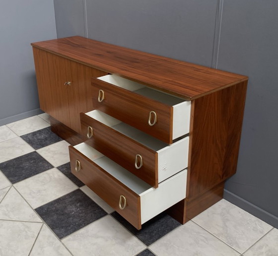 Image 1 of Sideboard brass grips on the drawers 1970s palisander