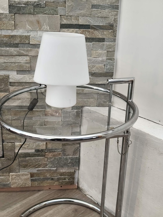 Flore Tafellamp van SCE voor Habitat jaren 80, Tafellampen, Glas, Wit (foto 4 van 9)