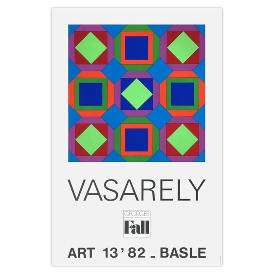 Image 1 of Victor Vasarely Expo 82 - Poster di Art Basel 82