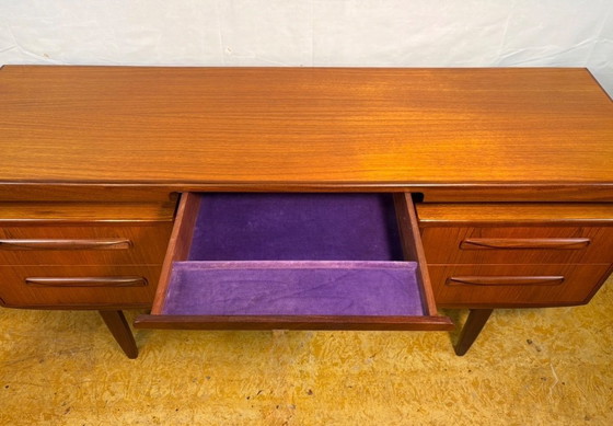 Image 1 of Mid-Century Retro Vintage Teak Desk / Dressing Table by G Plan – Fresco Range 1960.  Designed by Victor Wilkins • Afromosia Edge