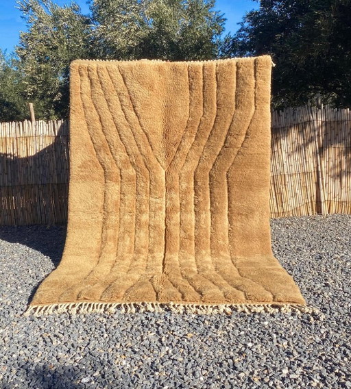 Marokkanischer Teppich aus Naturleinen, 300 x 200 cm