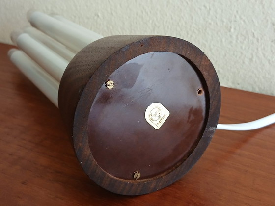 Image 1 of Philips Kandelaar lamp – Teak - Vintage - Kerst