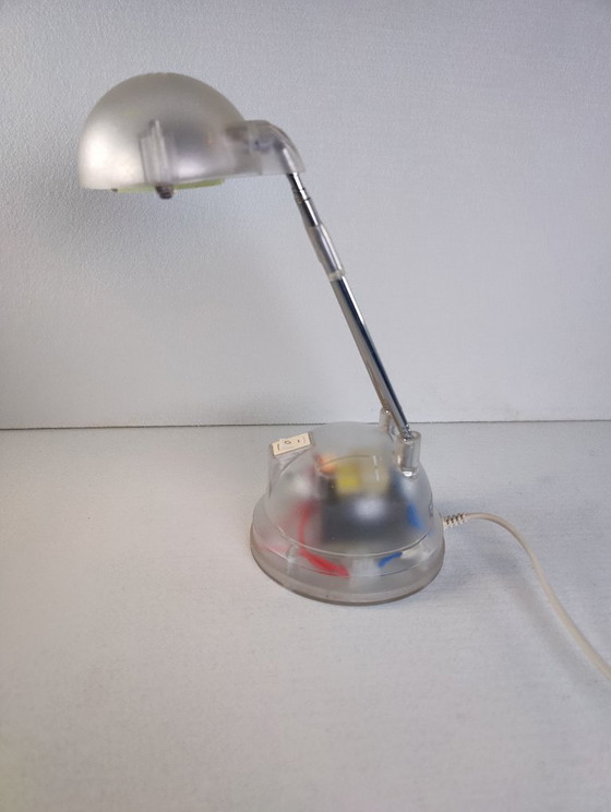 Image 1 of IKEA Espressivo jaren 1990 telescopische bureaulamp, transparant