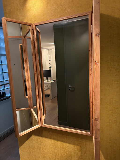Piet Hein Eek triptych mirror reclaimed wood