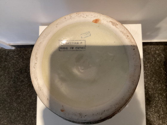 Bellissimo grande vaso in stile Satsuma. – Vasi, Ceramica, Porcellana (photo 4 of 5)