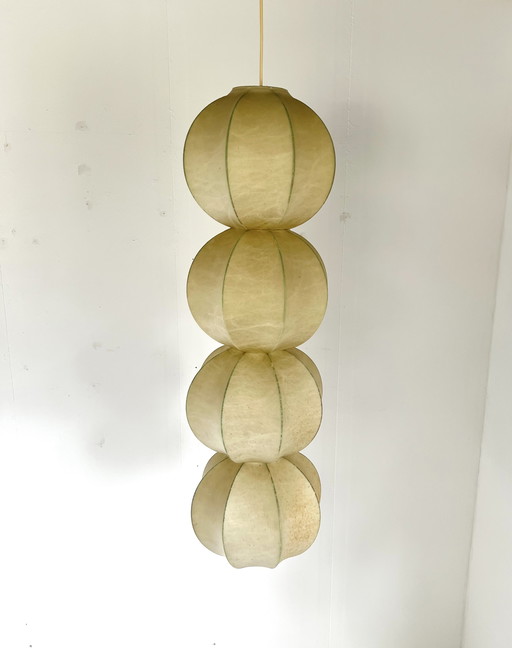 Vintage cocoon pendant lamp, Friedel Wauer '60