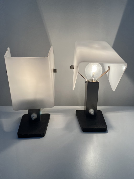 Image 1 of Ensemble de lampes rare et unique de Hillebrand Leuchten