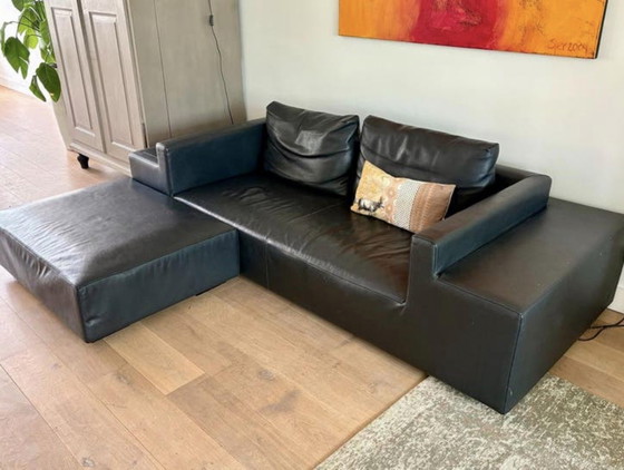 Image 1 of Divano e pouf Sur&Plus neri