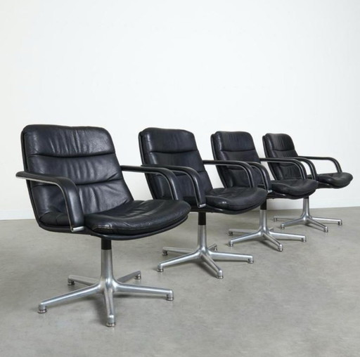 Poltrona Artifort Geoffrey Harcourt in pelle vintage