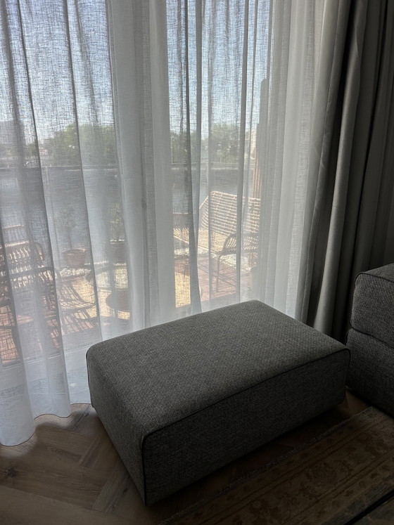 Image 1 of Leolux Ponton 2-delige modulaire design bank met hocker