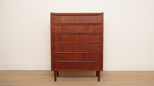 Commode vintage | 6 tiroirs | Design danois | 108 cm