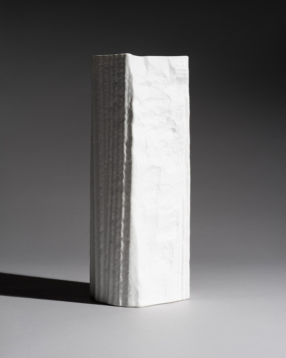 Image 1 of Duo de vases sculpturaux Rosenthal Studio-Linie, relief en porcelaine biscuit Martin Freyer