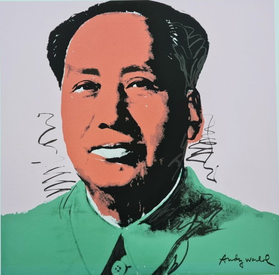 Image 1 of D'après Andy Warhol, Mao Zedong, années 1980, lithographie