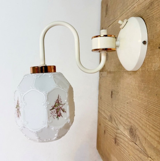 Image 1 of Vintage Wall Light with Milk Glass from Drukov, 1960s