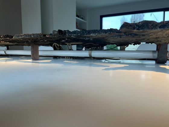 Grote Brutalistische Wandsculptuur & Lamp – Pia Manu – Gekentekend (Jaren '70) – 120 Cm – Beeldhouwkunst (photo 5 of 8)