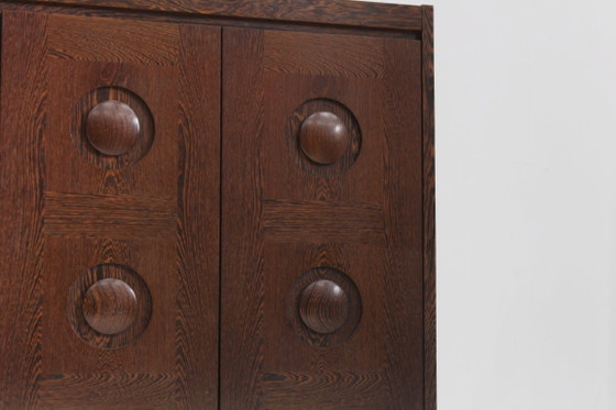 Vintage Brutalist Sideboard 1970s – Wood (photo 8 of 13)