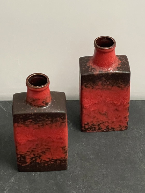 Image 1 of Iconic red Fat Lava vases