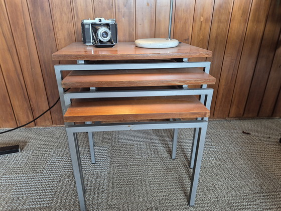Image 1 of Mini set, nesting tables 1960s, Cees Braakman