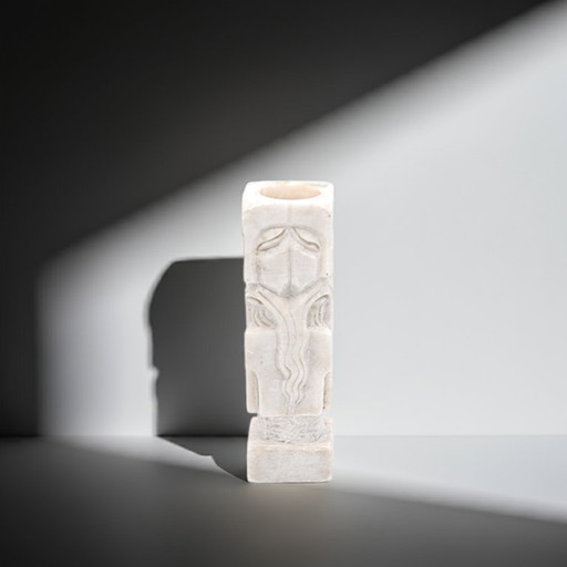 Torre in pietra ollare cinese intagliata a mano – Portacandele e incenso unici