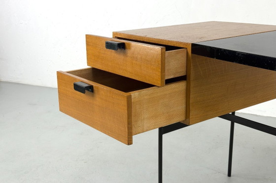 Scrivania da ufficio CM141 di Pierre Paulin per Thonet - anni '50 – Scrivanie, Wood (photo 4 of 9)