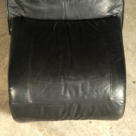 Fauteuil lounge vintage « Zen » – Claude Brisson – Ligne Roset – Années 1980 – Leather (photo 11 of 13)