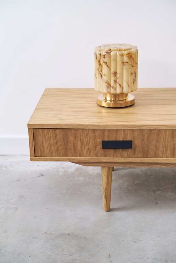 Image 1 of Buffet bas en chêne 3 tiroirs - L01