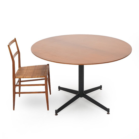 Image 1 of Round table with teak top, 1950s