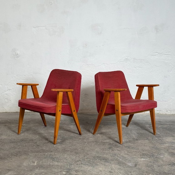 Image 1 of Coppia di poltrone Józef Chierowski tipo 366, anni '60 – Polacche di metà secolo