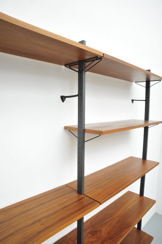Image 1 of Walnut shelving system by Pira (1960s)