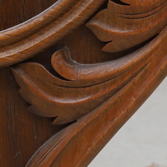 Image 1 of Monumentale sala da pranzo neobarocca da 11 pezzi: capolavoro in rovere del XX secolo