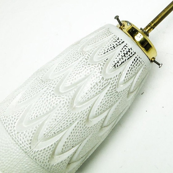 Postmodern Pendant Lamp From Polam, Poland, 1950s – Glass, Metal (photo 9 of 9)
