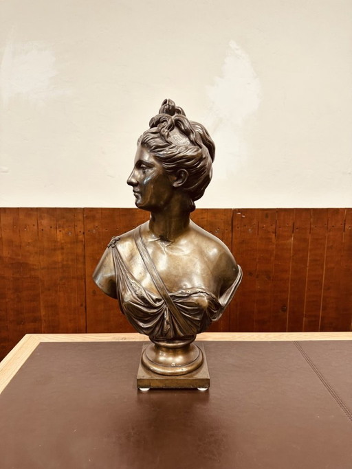 Busto Diana la Cazadora de Jean Antoine Houdon