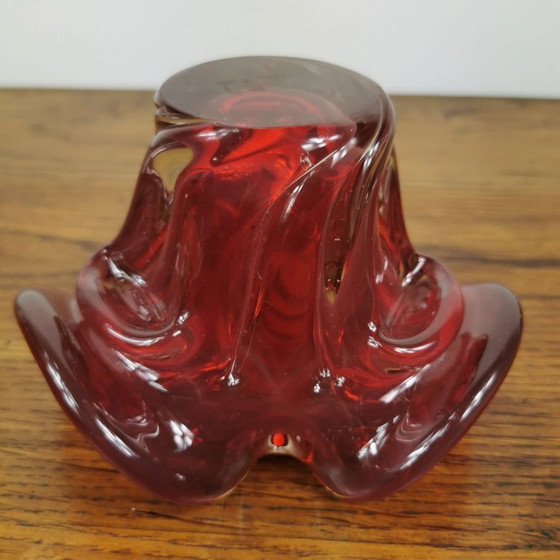 Image 1 of Vintage glazen schaaltje, asbak. Italiaans glas