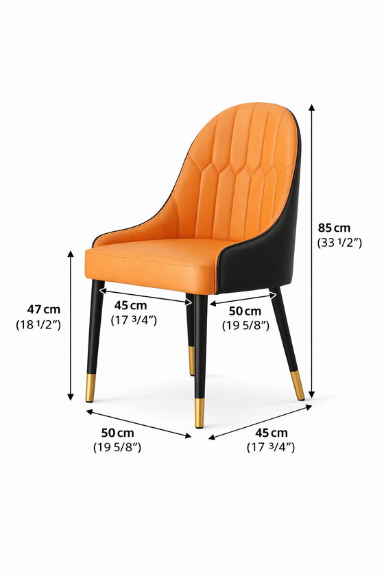 Eetstoelen – Eetkamerstoelen, Leather, Plastic (photo 4 of 5)