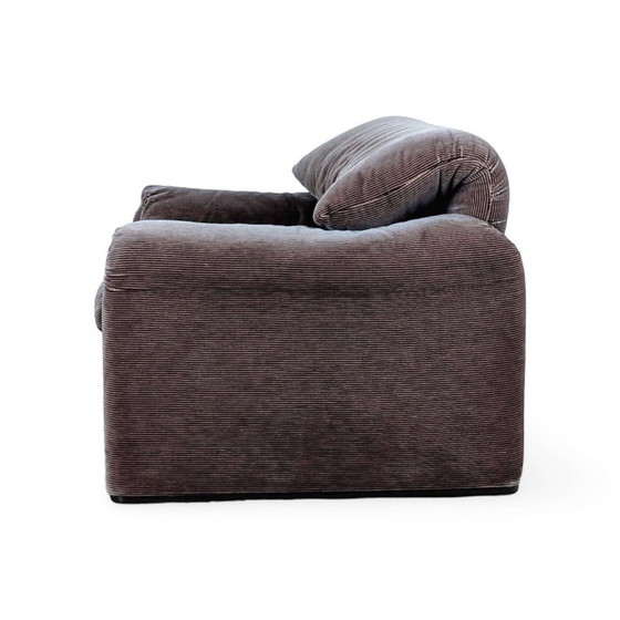 Original Cassina Maralunga Armchair Vico Magistretti Vintage Cord, Textile, Brown (photo 5 of 15)