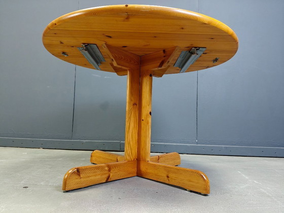 Image 1 of Rainer Daumiller Style Pine Wood Dining Table, 1970s