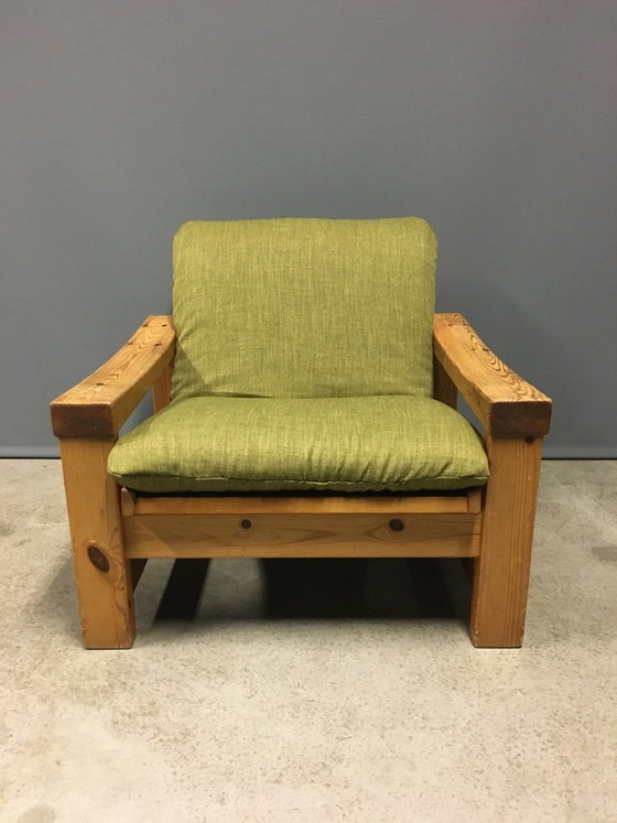 Swedese, Yngve Ekström Poltrona anni '60, Poltrone, Legno, Tessile, Verde, Scandinavian (foto 7 di 9)