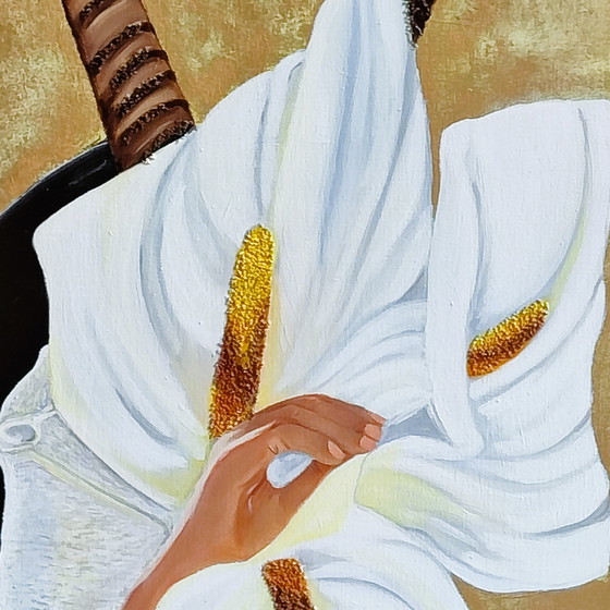 Image 1 of Einzigartige Olivenölmalerei - Surrealistisches Kunstwerk