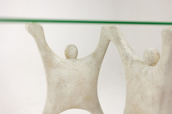 Image 1 of Tavolino da caffè in stile brutalista, scultoreo e dalle forme organiche. Anni '70.