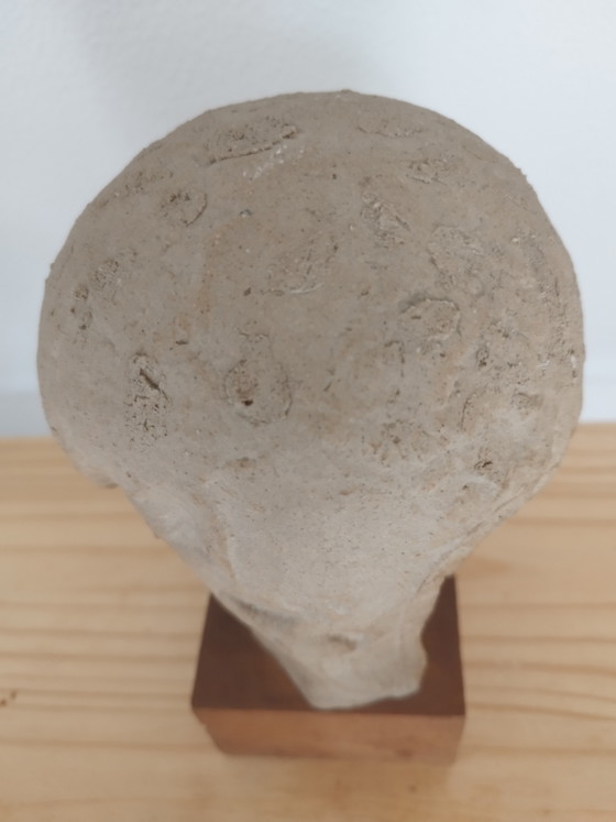 Lorenzo Pepe (1912-1984), Testa, Litoceramica auf Holzsockel, Signiert – Bildhauerei, Wood (photo 11 of 13)