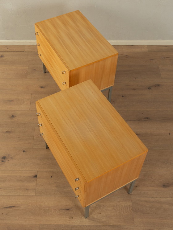 Image 1 of 2x Nachtkastje met laden, 1960