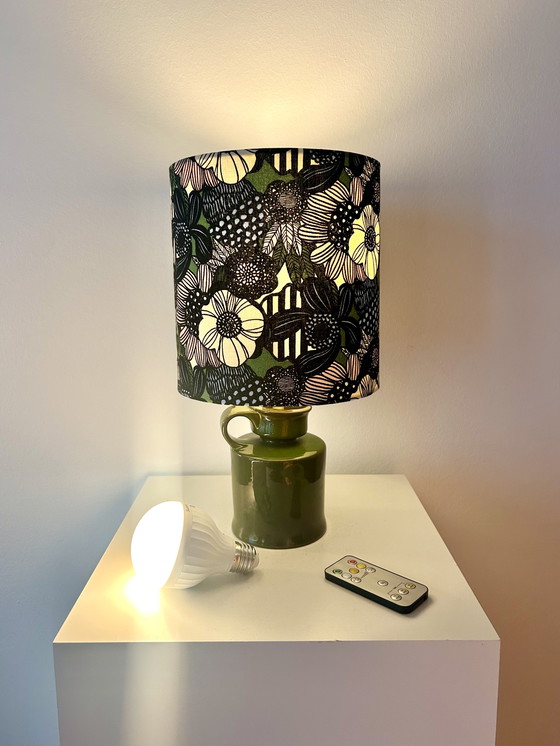 Image 1 of Modern, wireless lamp duo - upcycled from a vintage vase -