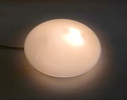 Conische opaline glazen bol Plafondlamp of wandlamp - jaren 80/90