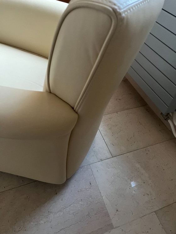 Image 1 of Poltrone di metà secolo in morbida pelle bovina italiana